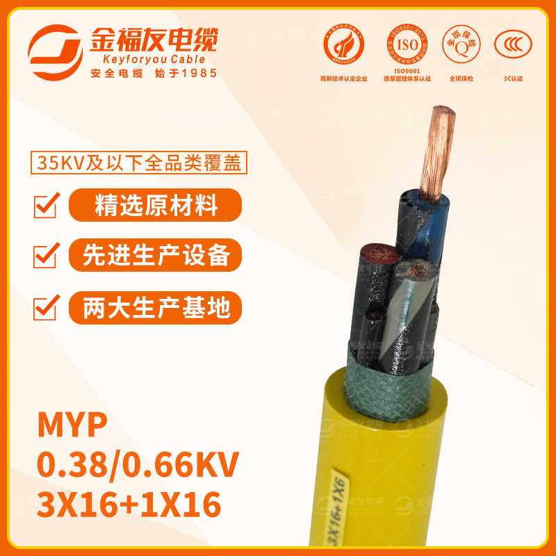 金福友產(chǎn)品-8.9-MYP-0.38-0.66KV-3X16+1X16